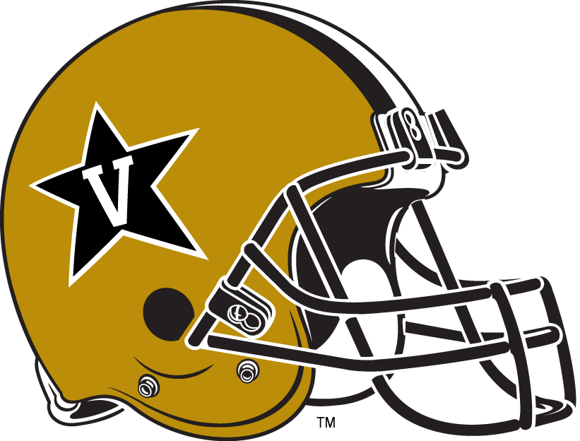 Vanderbilt Commodores 2008-Pres Helmet Logo iron on paper